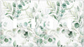 Boho Green Eucalyptus Leaf Floral Plants Flowers Light Switch Covers Quad Toggle Electrical Faceplate 4 Gang Wall Plate Decorative Switch Plates for Bed Room Living Room Decor