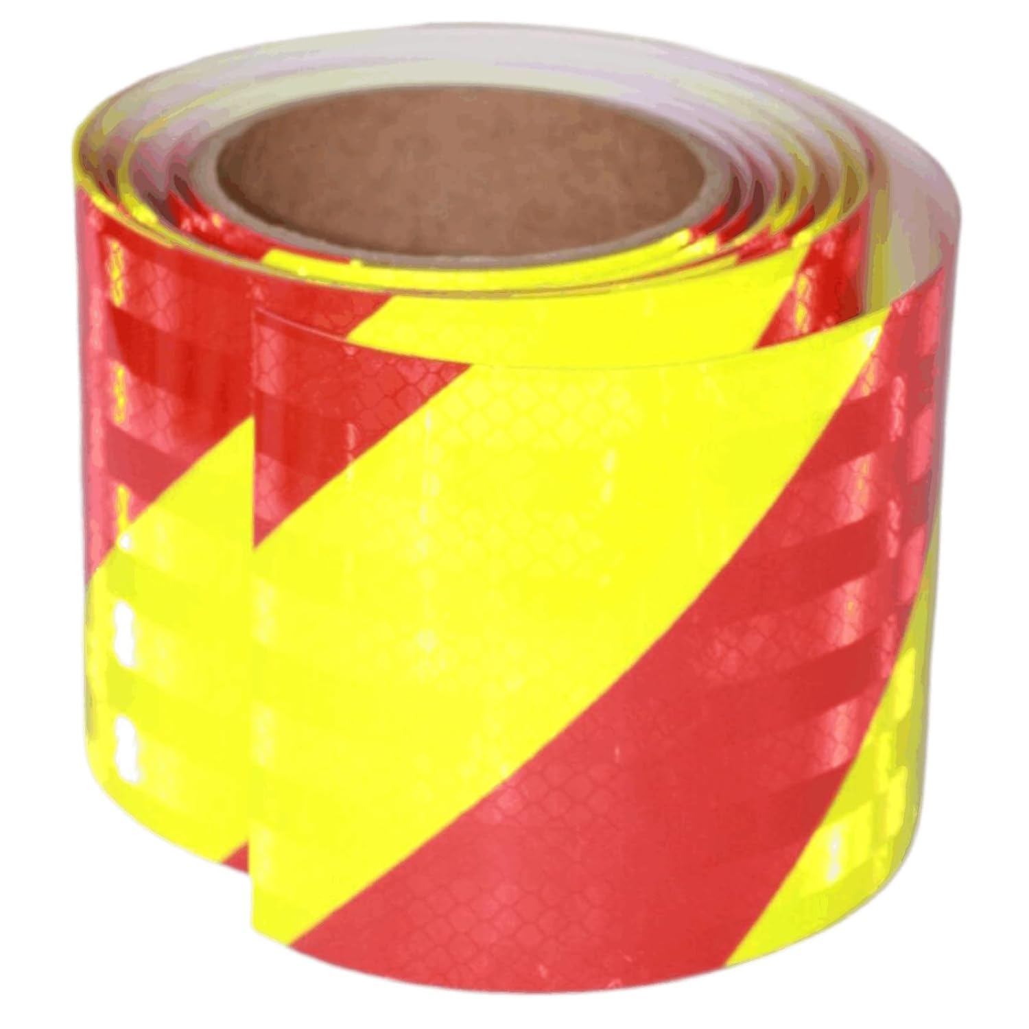Non Fading Reflective Tape Outdoor Waterproof 4 inch Wide, High Visibility Industrial Marking Tape, Safety Adhesive Stickers (11 feet)