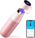 VSITOO 15oz Smart Self Cleaning Water Bottle，Insulated Water Bottle with Stainless Steel, BPA-Free, AI Self-Clean, 30-Day Battery, Magnetic Charging for Travel, Gym or Office, Pink