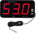 Pssopp 13in Screen Sound Level Meter, Digital Decibel Reader with Adjustable Brightness and Alarm Function, for Environmental Noise Monitoring