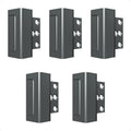 5Pack Home Security Door Reinforcement Lock Childproof, Door Locks for Kids Safety, Door Lock Latch Stopper for Front Door Inside Top of Door, Aluminum Construction Finish