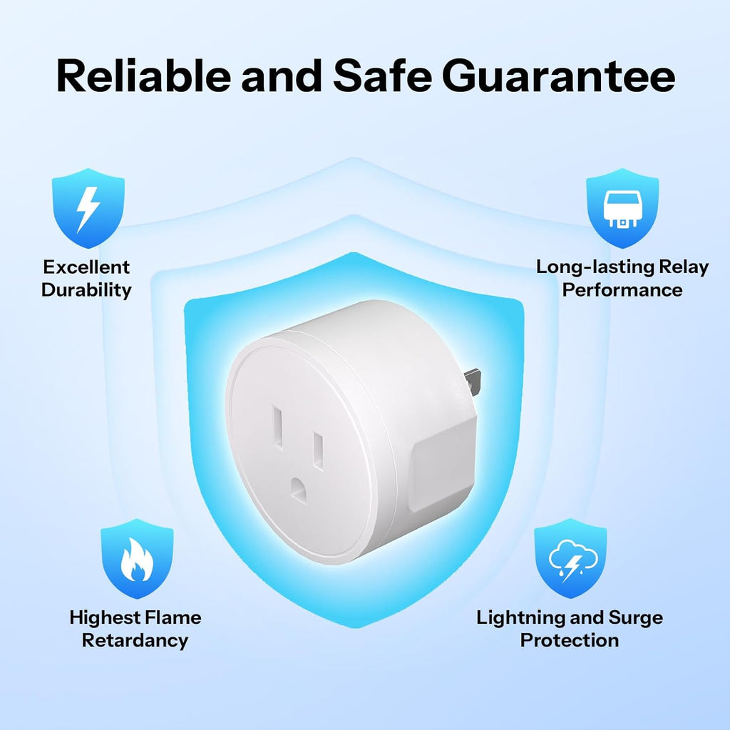 SONOFF S41sTPB Matter Smart Plug, 15A 1800W Max, Remote & Voice Control via Alexa/Google Home, ETL Certified, Timer Outlet, Compatible with SmartThings & Home Assistant (4-Pack)