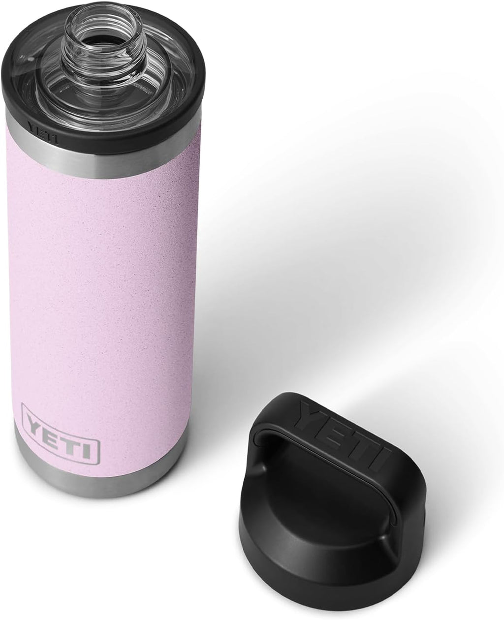 YETI Rambler 18 oz Bottle, Vacuum Insulated, Leakproof, Stainless Steel with Chug Cap, Cherry Blossom