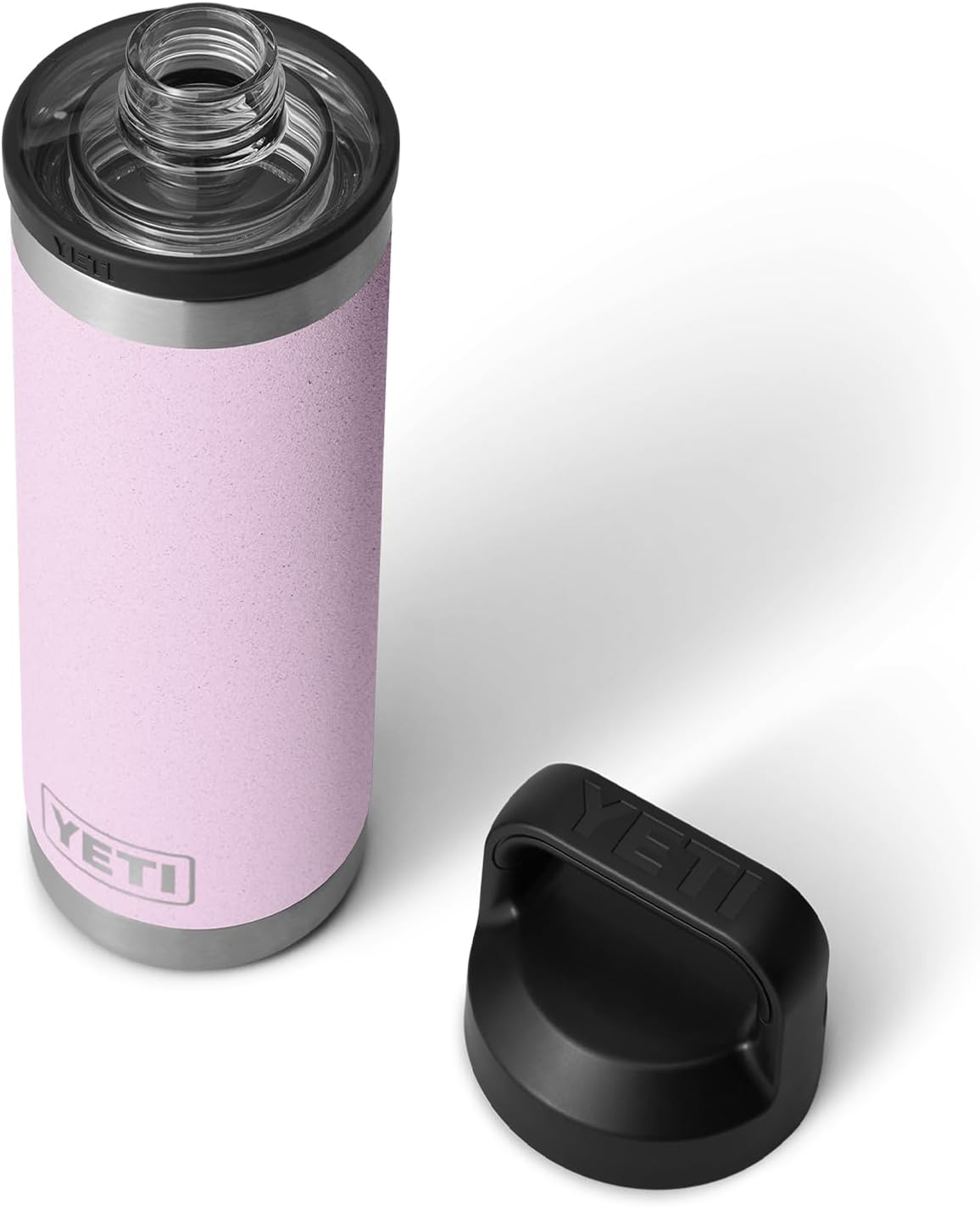 YETI Rambler 18 oz Bottle, Vacuum Insulated, Leakproof, Stainless Steel with Chug Cap, Cherry Blossom