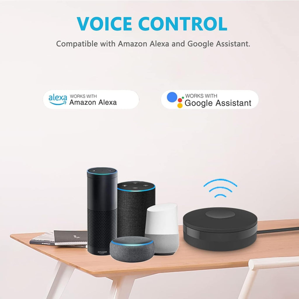 SENCKIT WiFi Smart Remote Controller Smart Home IR Universal Remote Blaster, One for All Control TV DVD AUD Fan Air Conditioner etc, Compatible with Alexa and Google Home
