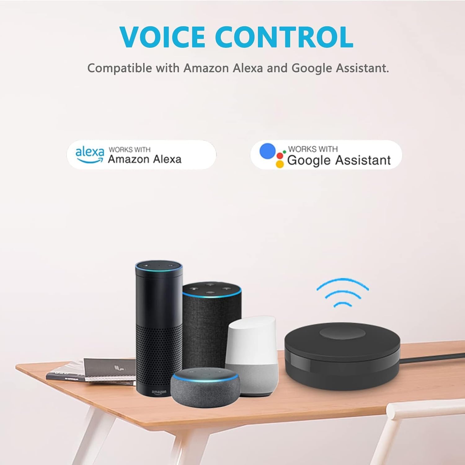 SENCKIT WiFi Smart Remote Controller Smart Home IR Universal Remote Blaster, One for All Control TV DVD AUD Fan Air Conditioner etc, Compatible with Alexa and Google Home