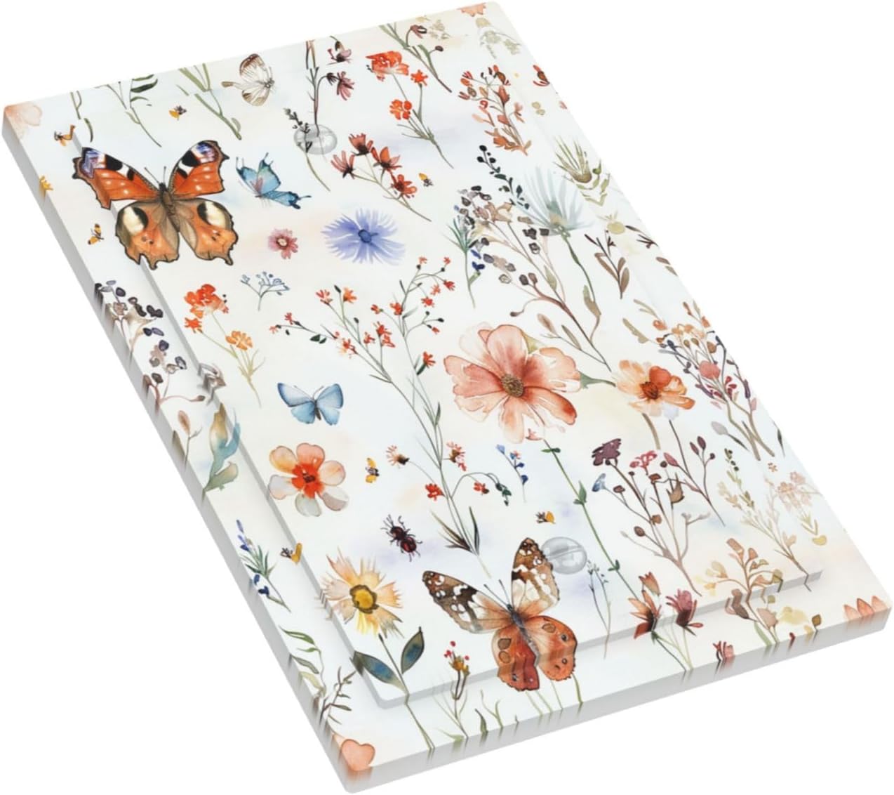 Light Switch Cover Plate Butterfly Floral Boho Multicolor Flower Leave 1 Gang No Device Blank Electrical Wall Plates Faceplate Decorative Switch Plate for Bed Room living Room Decor