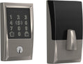 Schlage BE499WB CEN 619 Encode Plus WiFi Deadbolt Smart Lock, Keyless Entry Touchscreen Door Lock with Century Trim, Satin Nickel