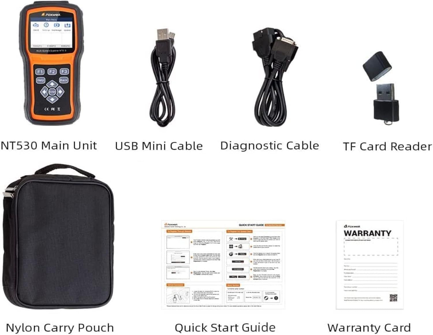 FOXWELL NT530 for GM Chevrolet - All Systems, All Maintenance Service - Bidirectional Diagnostic Tool - OBD2 Scanner - Code Reader ABS Bleed SRS Airbag SAS TPMS TPS EPB Oil