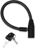 Urban August Child-Proof Refrigerator Lock for Kids & Adults - Lock for French Door Fridge and Cabinet (Small, Black - 2 Pack)