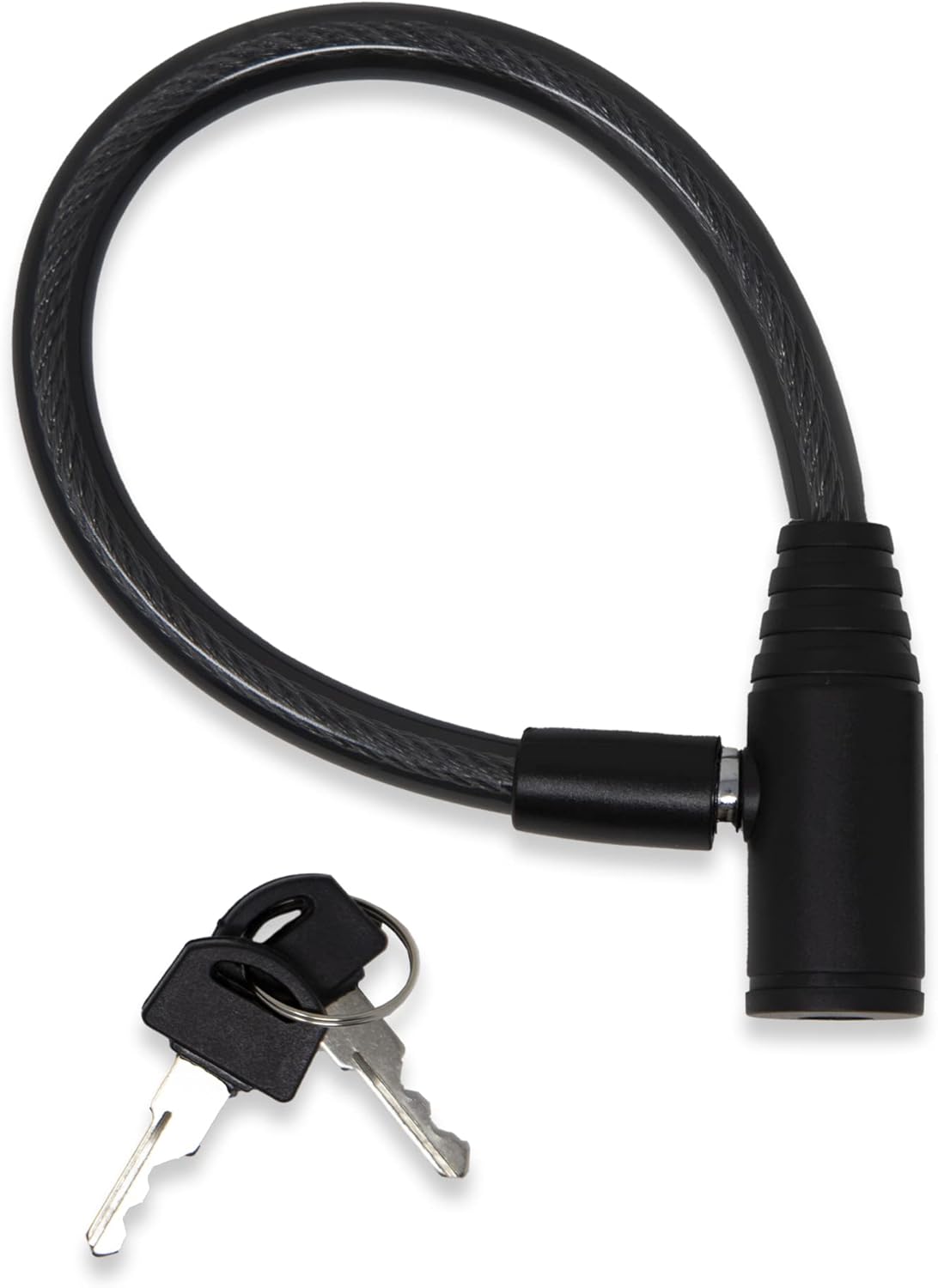 Urban August Child-Proof Refrigerator Lock for Kids & Adults - Lock for French Door Fridge and Cabinet (Small, Black - 2 Pack)