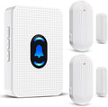 Daytech Wireless Door Chime Alarm System - 800ft Range, 20 Melodies, 5 Volume Levels, LED Alert with 2 Sensors + 1 Receiver for Home, Business, Office & Store Security