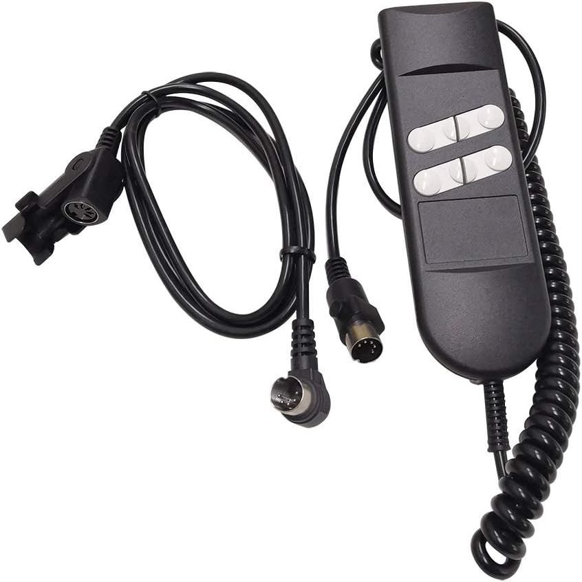 Fromann Recliners Remote Hand Control Handset 180 Degree 5 Pin 4/6 Button with 90 Degree Extension Cord for Power Sofa and Lift Chairs