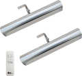 Royal Designs, Inc. Cordless Remote Control LED Picture Light, Dimmable with Timer Function, Brushed Nickel, 14.75 Inches, 2 Pack