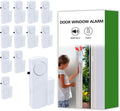 Door Window Alarm, 90dB Door Alarms Sensor for Kids Safety, Home Security, Door Window Burglar Alarm, Window Pool Alarms for Home, Apartments, Offices, Hotel Rooms (12pack)