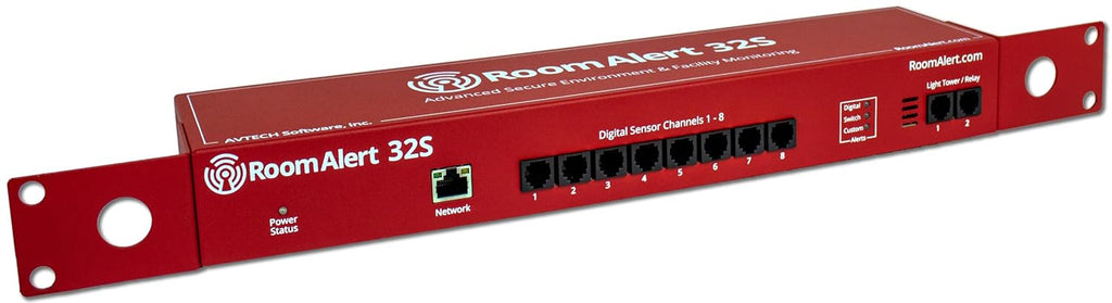 Room Alert 32S - 32-Sensor Capacity Secure Proactive Environment Monitor for Enterprise Facilities, Server Rooms & Data Centers - Made in USA