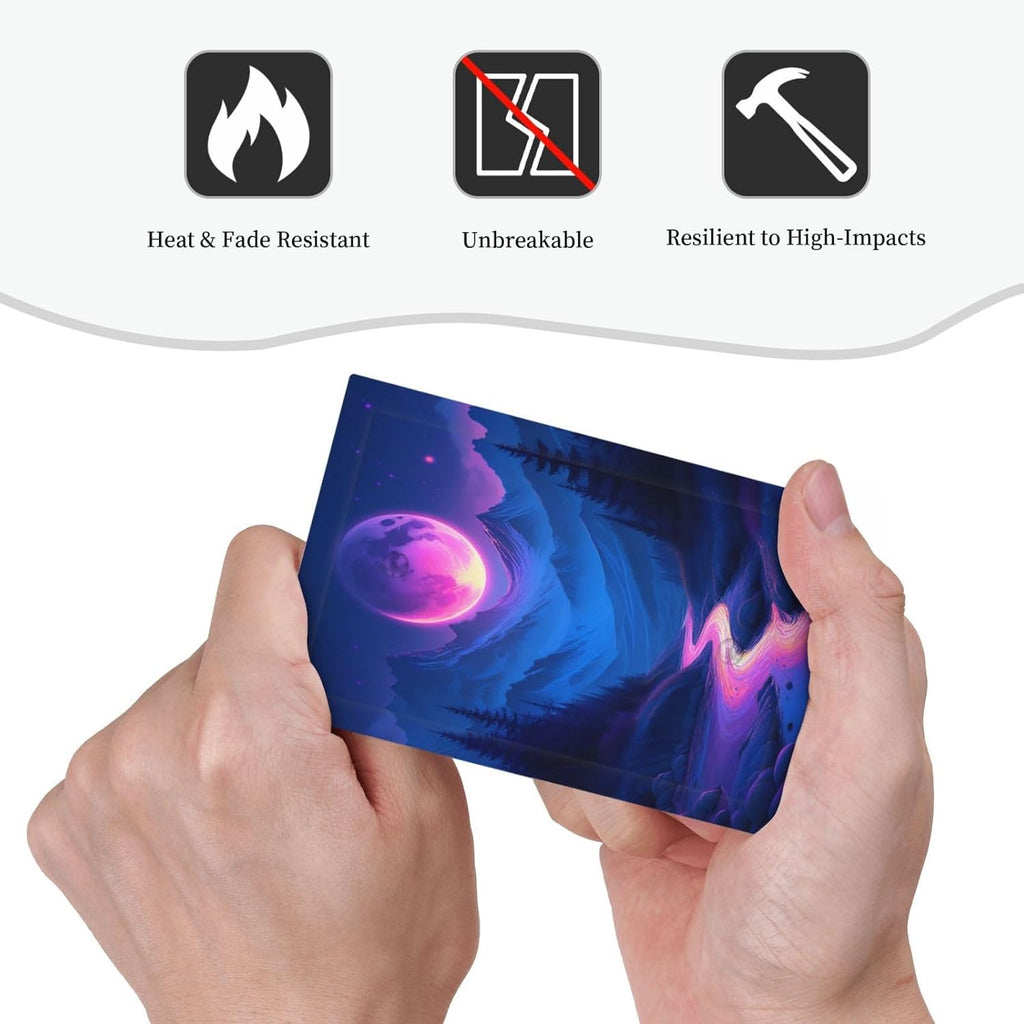 Purple Cyberpunk River Full Moon Mountain Forest Light Switch Cover Plate 1 Gang No Device Blank Decorative Switch Plate Electrical Wall Plates Faceplate for Bedroom Bathroom Decor
