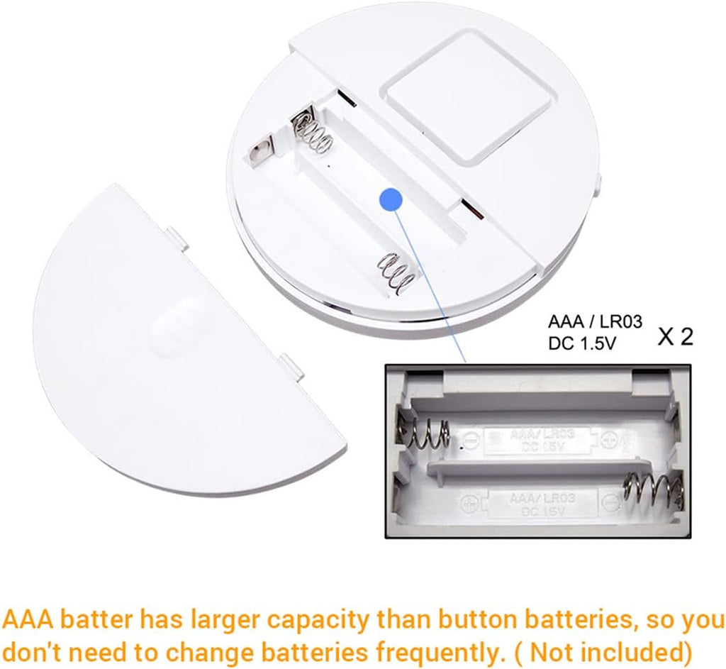 EVA LOGIK Modern Ultra-Thin Window Alarm with Loud 120dB Sound and Vibration Sensors Compatible with Virtually Any Window, Glass Break Alarm Perfect for Home, Office, Dorm Room- 8 Pack