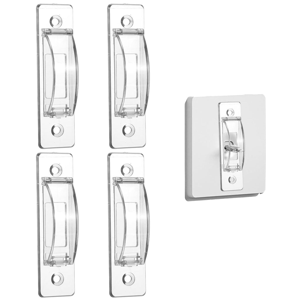 4 PCS Light Switch Cover Guard Child Proof Light Switch Guard Wall Switches Cover Toggle Switches Covers for Protects Your Lights from Being Accidentally Turned On or Off by Children and Adults