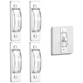 4 PCS Light Switch Cover Guard Child Proof Light Switch Guard Wall Switches Cover Toggle Switches Covers for Protects Your Lights from Being Accidentally Turned On or Off by Children and Adults