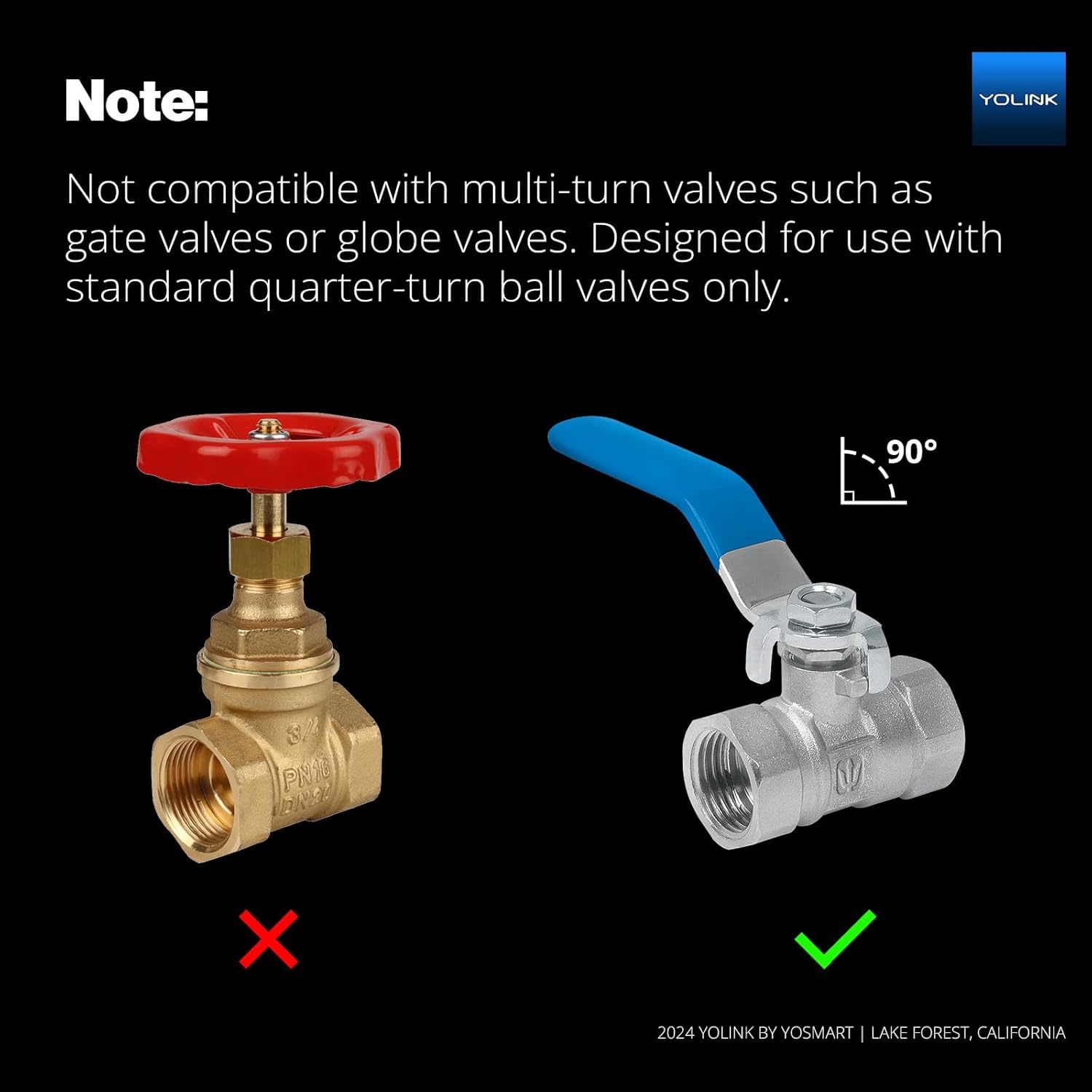 YoLink X3 Version Smart Water Valve Controller, with Valve Operator, Easy No-Plumber DIY Installation, Remote Control, Compatible with Alexa/Google Assistant, IFTTT - YoLink Hub Required
