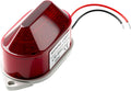 QTEATAK AC110V Strobe Siren Industrial Warning Light with Red LED and 105dB Buzzer, Ultra-Bright Signal Flashing Alarm Light for Safety and Alert, Oval