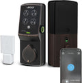 Lockly Secure Pro Smart Deadbolt, Wi-Fi Smart Lock, Keyless Entry with PIN Genie® Keypad, 3D Biometric Fingerprint, Auto Lock, Rekeyable-Venetion Bronze