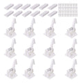 Vmaisi 12 Pack Cabinet Locks Child Safety Latches - Baby Proofing Cabinets Drawer Lock with Adhesive Easy Installation - No Drilling or Extra Screws (White)