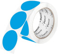 Perco Light Blue 2-Inch Perforated Circle Dot Sticker Labels — 250 Round Stickers Per Roll — with Permanent Adhesive for Organizing, Color Coding, Bin Labeling, Packaging Alerts — Made in USA