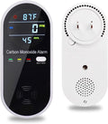 Carbon Monoxide Detectors, Carbon Monoxide Detector Plug in with Temperature Humidity Sensor Built-in, CO Level Monitor Alarm with Clear LCD Display Sound & Light Warning for Home/Hotel/RV