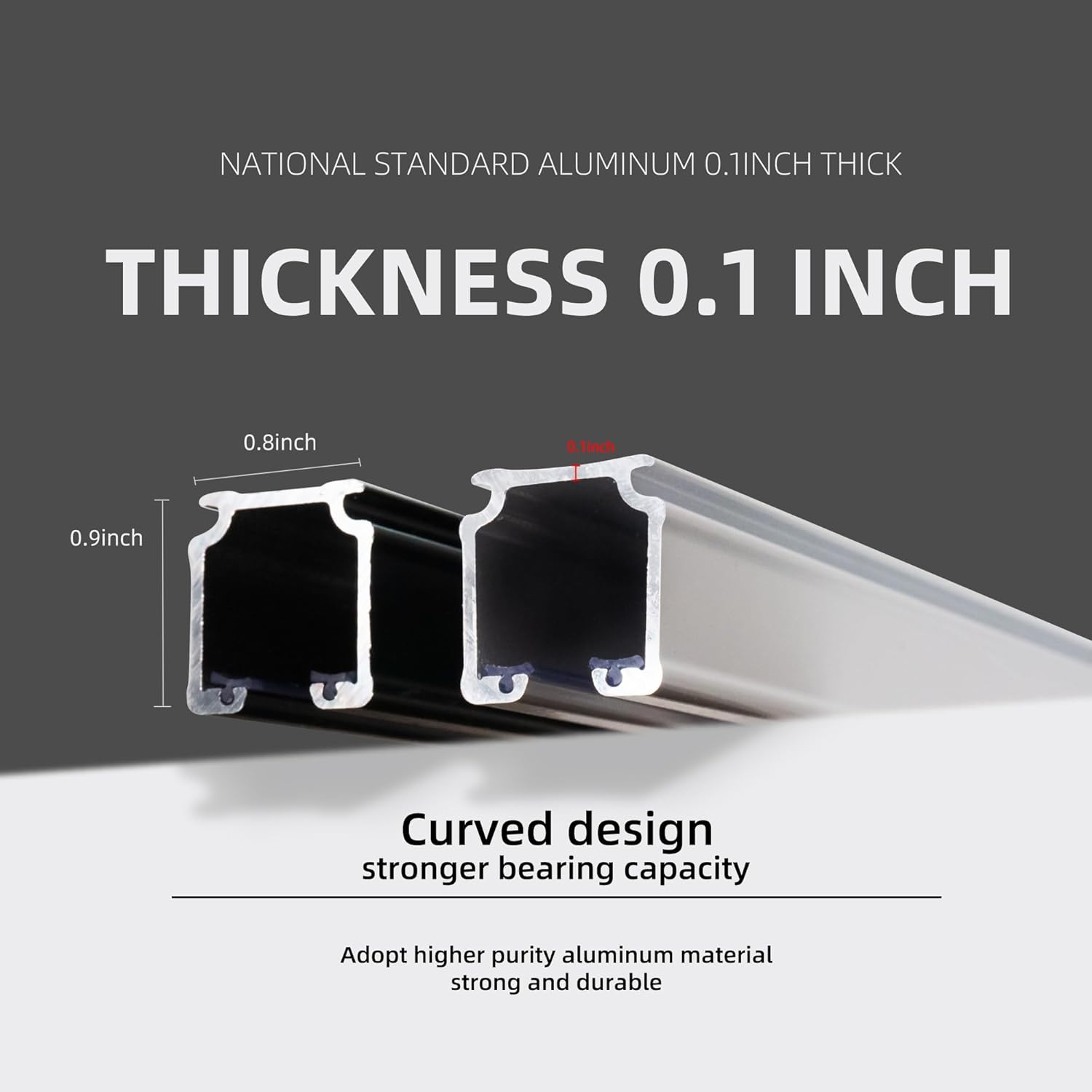 Curtain Track for Ceiling or Wall, Heavy Duty Aluminum Alloy with Smooth Sliding, Easy to Install, White, 3ft To 12ft
