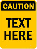 Custom Caution Sign, OSHA Sign, 36x48 Inches, Rust Free DiBound, Fade Resistant, Made in USA by My Sign Center