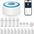 PGST Wireless Alarm System,Smart Home Security Systems with Phone App Alerts,20 Piece Door Alarm Kits with Door/Motion Sensors,SOS Button,Work with Alexa for Villa,Apartment,The Elder and Kids Safety