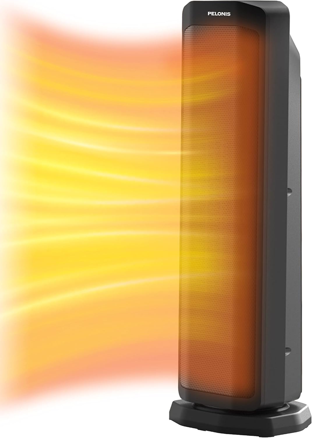 Pelonis 1500W Tower Space Heater for Indoor use in with Oscillation, Remote Control, Programmable Thermostat, Timer, Touch Screen, Tip-over Switch and Overheat Safety Protection, Black PTH21ERLBB