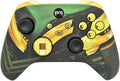 Hand Airbrushed Fade Custom Controller Compatible with Xbox Series X/S & Xbox One (Series X/S Green Armor W/Gold Chrome Inserts)