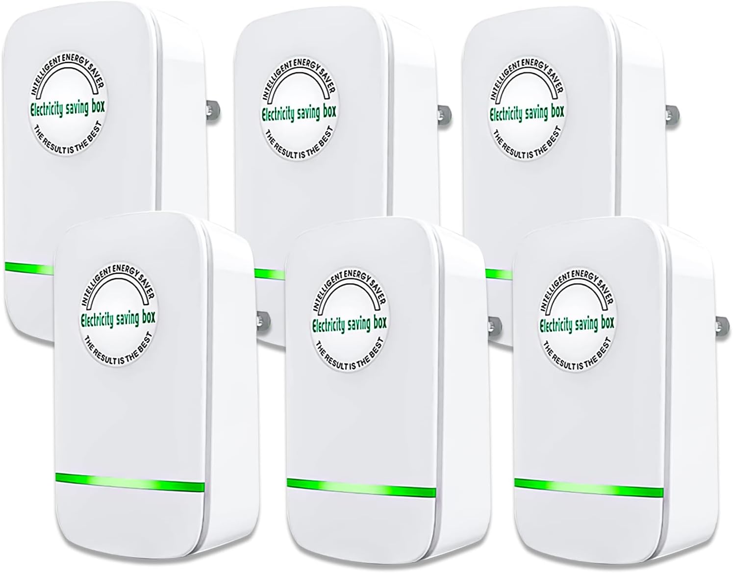 Power Saver Pro, 2025 Stop Watt Energy Saving Device, Intelligent Voltage Stabilization & Power Optimization Energy Saving Device, Household Office Electricity Saving Box US Plug 90V-250V 30KW 6Pack