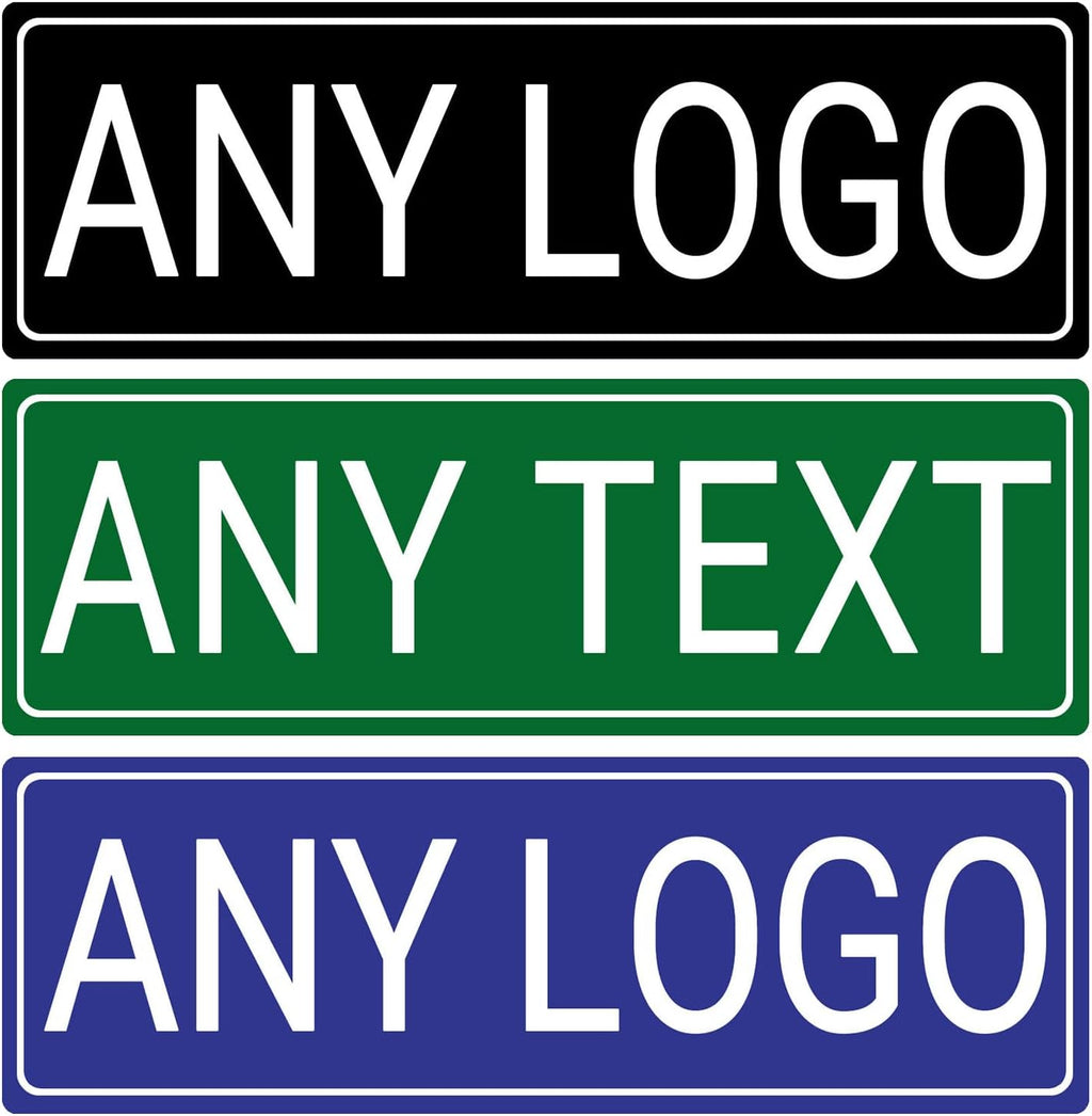 Custom Metal Sign 8x24 Inches - Personalized Outdoor Street Sign with Text/Photo/Logo, Rust-Free .060 Reflective Aluminum for Business Home, Single/Double Sided