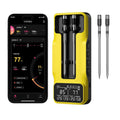 800FT Smart Wireless Meat Thermometer with Digital Meat Probe, Bluetooth Meat Thermometer with App Host Control for Barbecue, Outdoor Grilling, Oven & Smoker (Two*Probe-04)