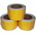 Yellow Reflective Tape 3 inch Wide, Outdoor Waterproof High Visibility Warning Industrial Marking Tape, Safety Stickers (68 feet,3 Rolls)