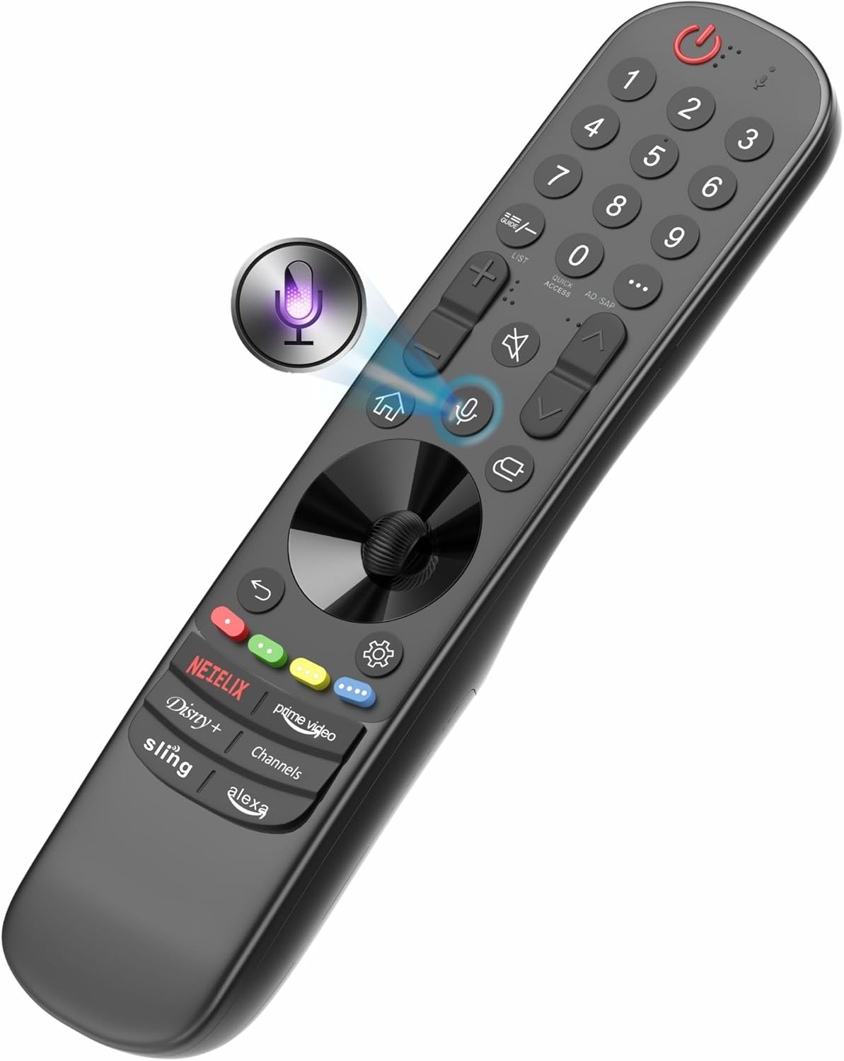 Alizen Replacement Compatible with LG Remote Control for Smart TV 2025-2018, Magic Remote, Pointer, Voice Control, Bluetooth, MR25, MR24, 23, 22, 21,20,19,18 GA/GN, Alexa. 1-Year Warranty.