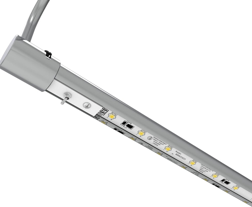 Cocoweb 43 Inch Tru-Slim Chrome Picture Light - LED, 2700K, Adjustable Arm, Plug-in, Toggle Switch, Sleek and Compact Design