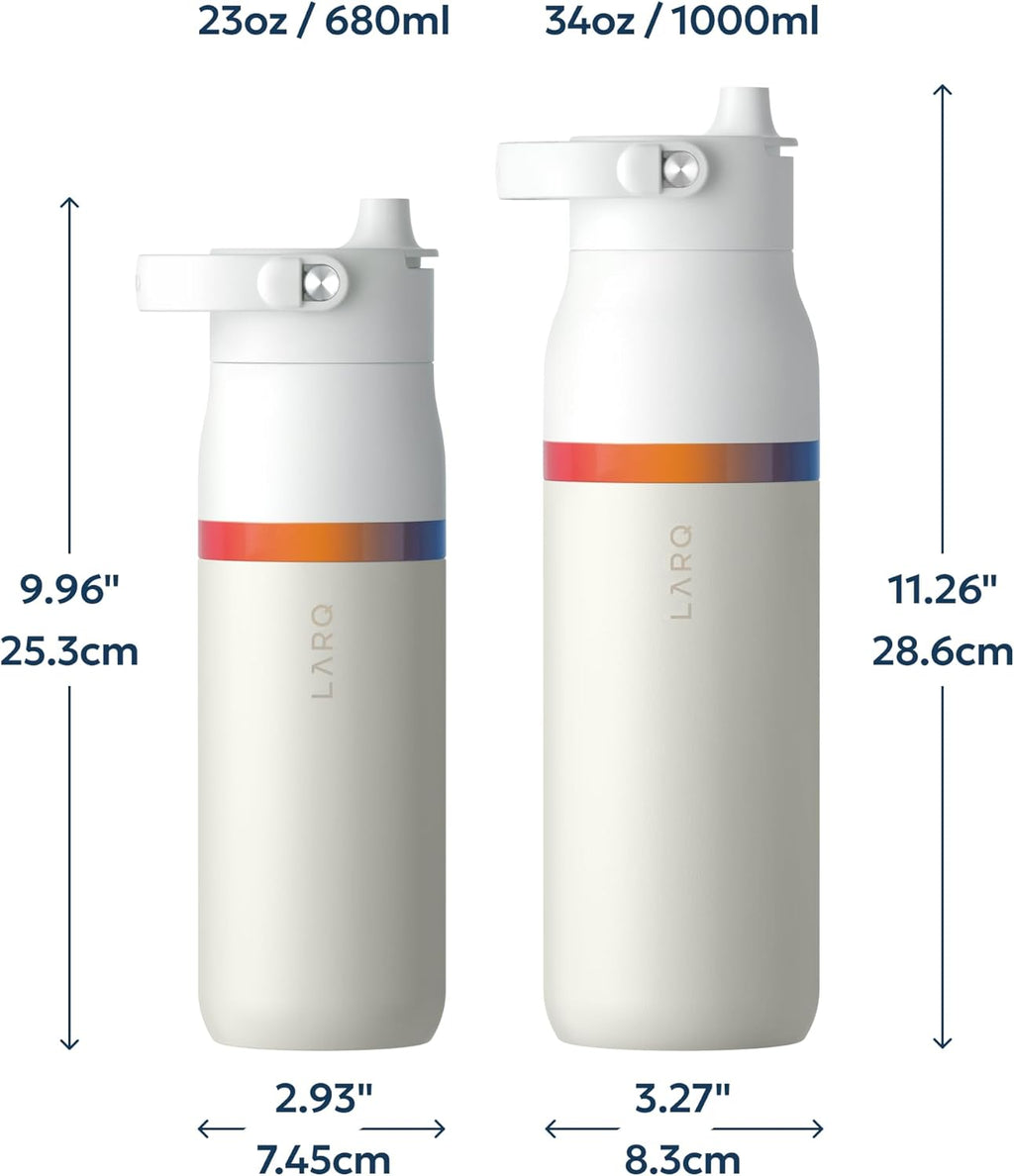 LARQ Bottle Swig Top Amber Vittoria 23 Oz, Granite White