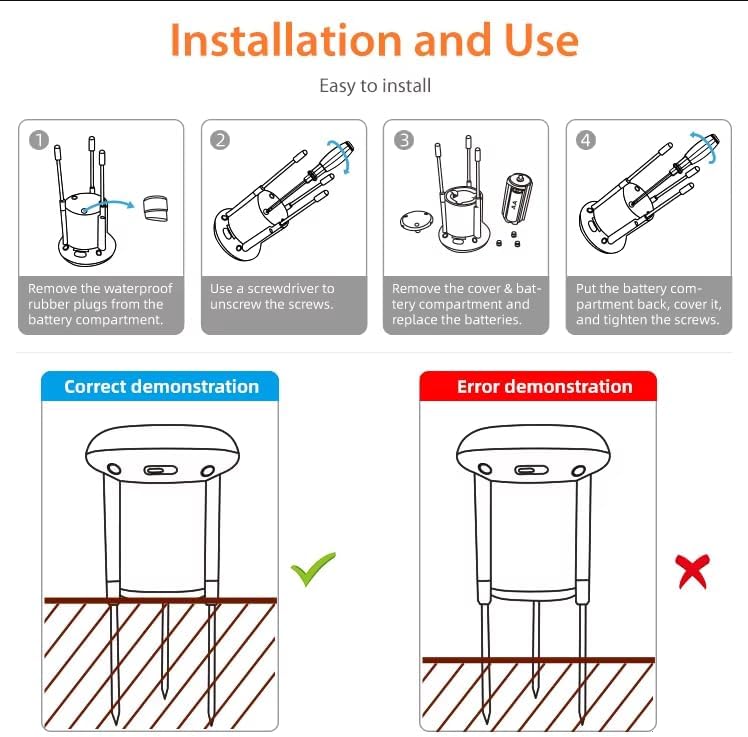 Solar Powered Wireless Zigbee Soil Moisture and Temperature Sensor for Plants, Garden, Lawn. Remotely View Status and Set Alarms via its smaryphone Mobile App (Requires Tuya hub)