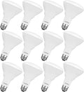 LUXRITE 12-Pack BR30 LED Bulb, 65W Equivalent, 3500K Natural White, Dimmable, 650 Lumens, LED Flood Light Bulbs, 8.5W, Energy Star, E26 Medium Base, Damp Rated, Indoor/Outdoor - Living Room, Kitchen