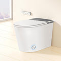 Smart Toilet with Bidet Built in,One Piece Bidet Toilet,Japanese Toilet for Bathroom with Remote Control,Modern Elongated Toilet with heated toilet seat,bidet warm water,Foot Sensor Operation