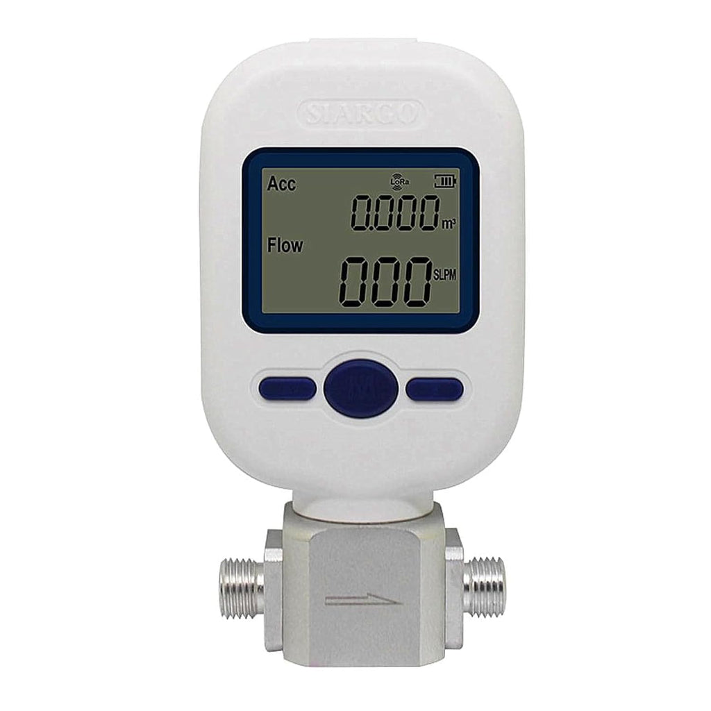 Digital Gas Flow Meter for Air, Portable Gas Mass Nitrogen Oxygen Flow Rate Meter, Compressed Air Digital Display Tester (MF5712 (0-250L/min))