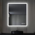 Blossom 30"X36" LED Bathroom Mirror with Lights, Front Lit and Backlight, Stepless Dimmable, Anti-Fog, Shatter-Proof Tempered Glass, Memory, 3 Colors Lighting Bathroom Mirrors for Vanity Makeup Mirror