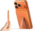Magnetic Slim Portable Charger with Stand, 5000mAh Wireless Power Bank[Alloy-Made], PD 20W Fast Charging Compatible with iPhone 16/15/15 Pro/15 Pro Max, iPhone 14/13/12 Series, Orange