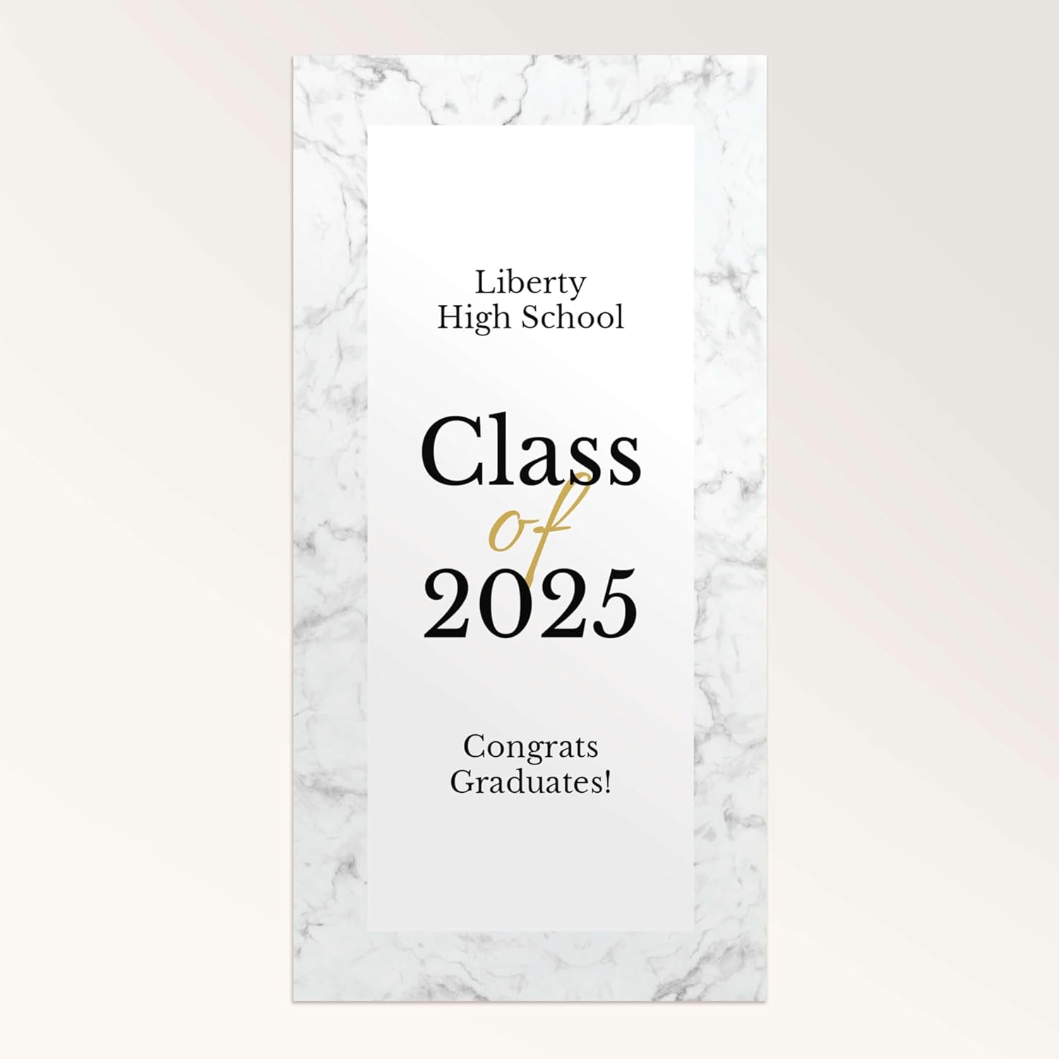 Staples Custom Scrim Vinyl Banner - 24W" x 36L" Quote Banner with 4 Grommets - Durable Outdoor Sign for Events, Promotions, and Business Advertising (Marble)
