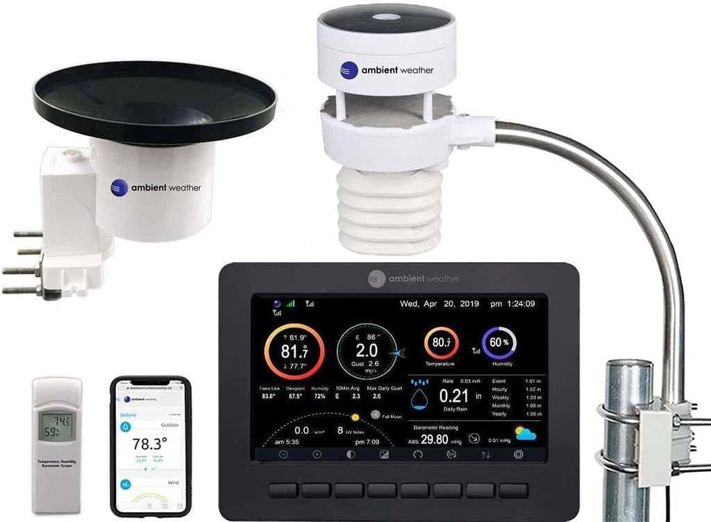 Ambient Weather WS-5000 Ultrasonic Smart Weather Station with AWN+ Included
